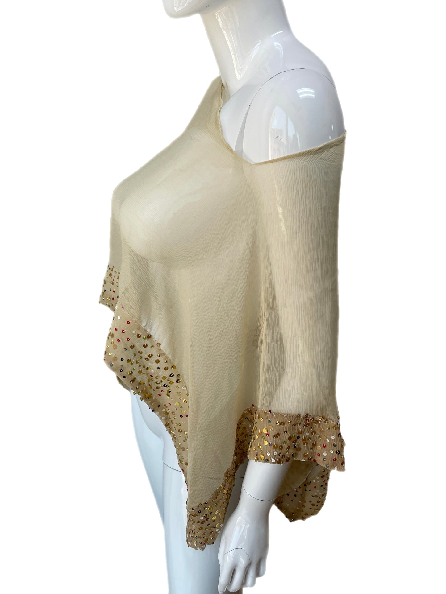 Twin-Set Simona Barbieri Sequin poncho Top