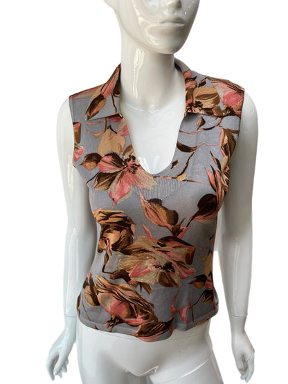 Dolce & Gabbana Sleeveless Floral Knit Pullover