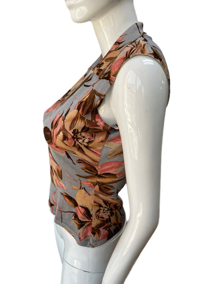 Dolce & Gabbana Sleeveless Floral Knit Pullover