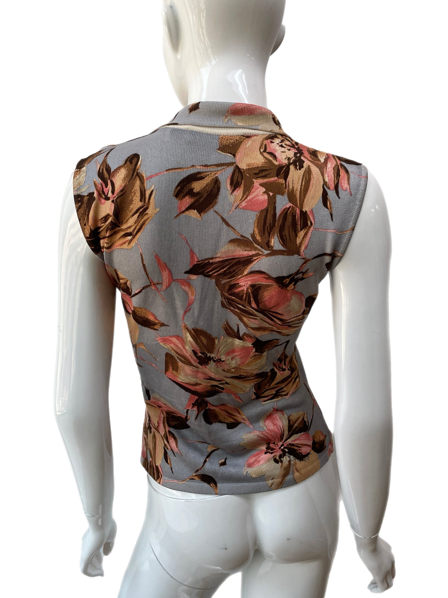 Dolce & Gabbana Sleeveless Floral Knit Pullover