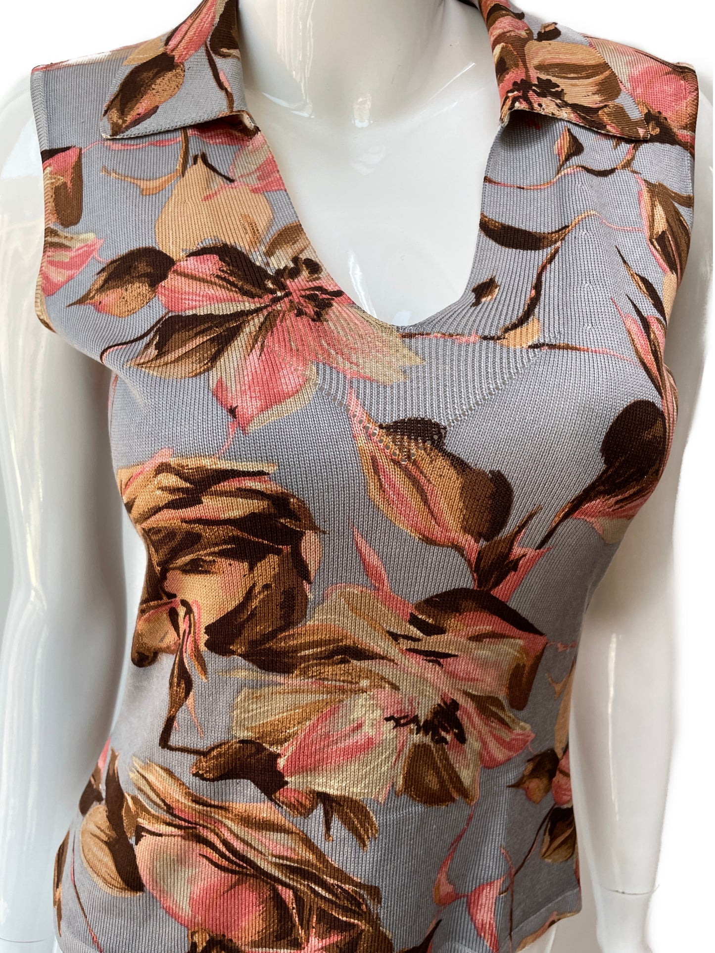 Dolce & Gabbana Sleeveless Floral Knit Pullover