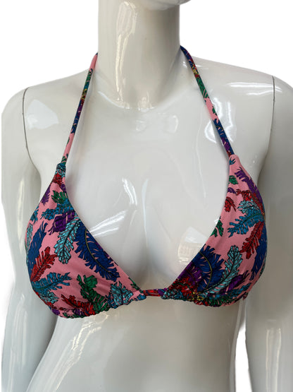 Emilio PUCCI Pink Tropical Fern Print Bikini