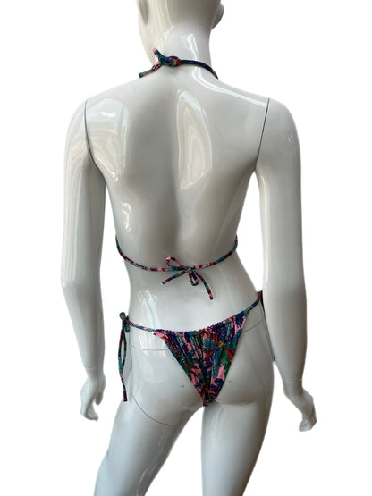 Emilio PUCCI Pink Tropical Fern Print Bikini