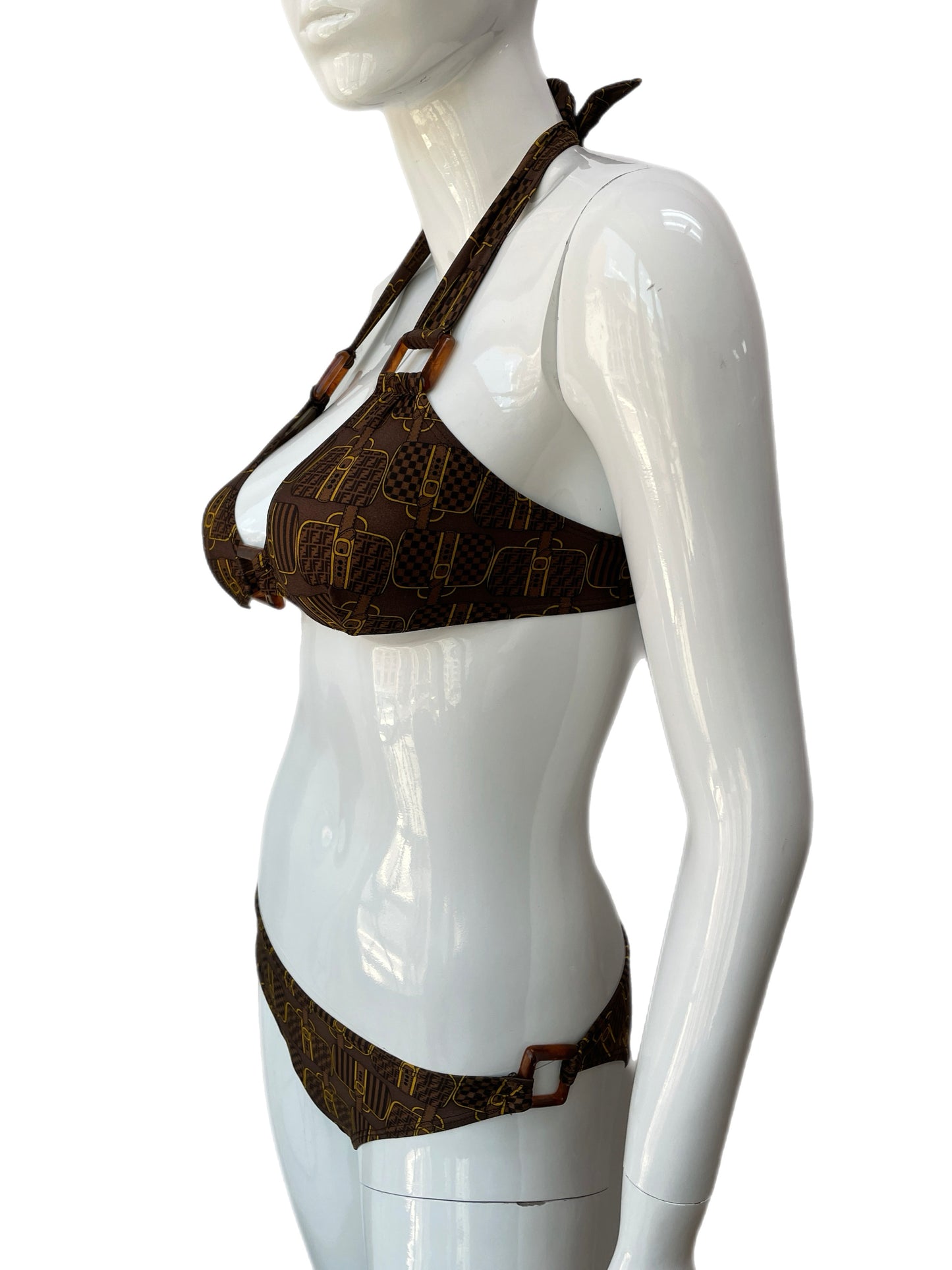 FENDI Baguette Print Bikini