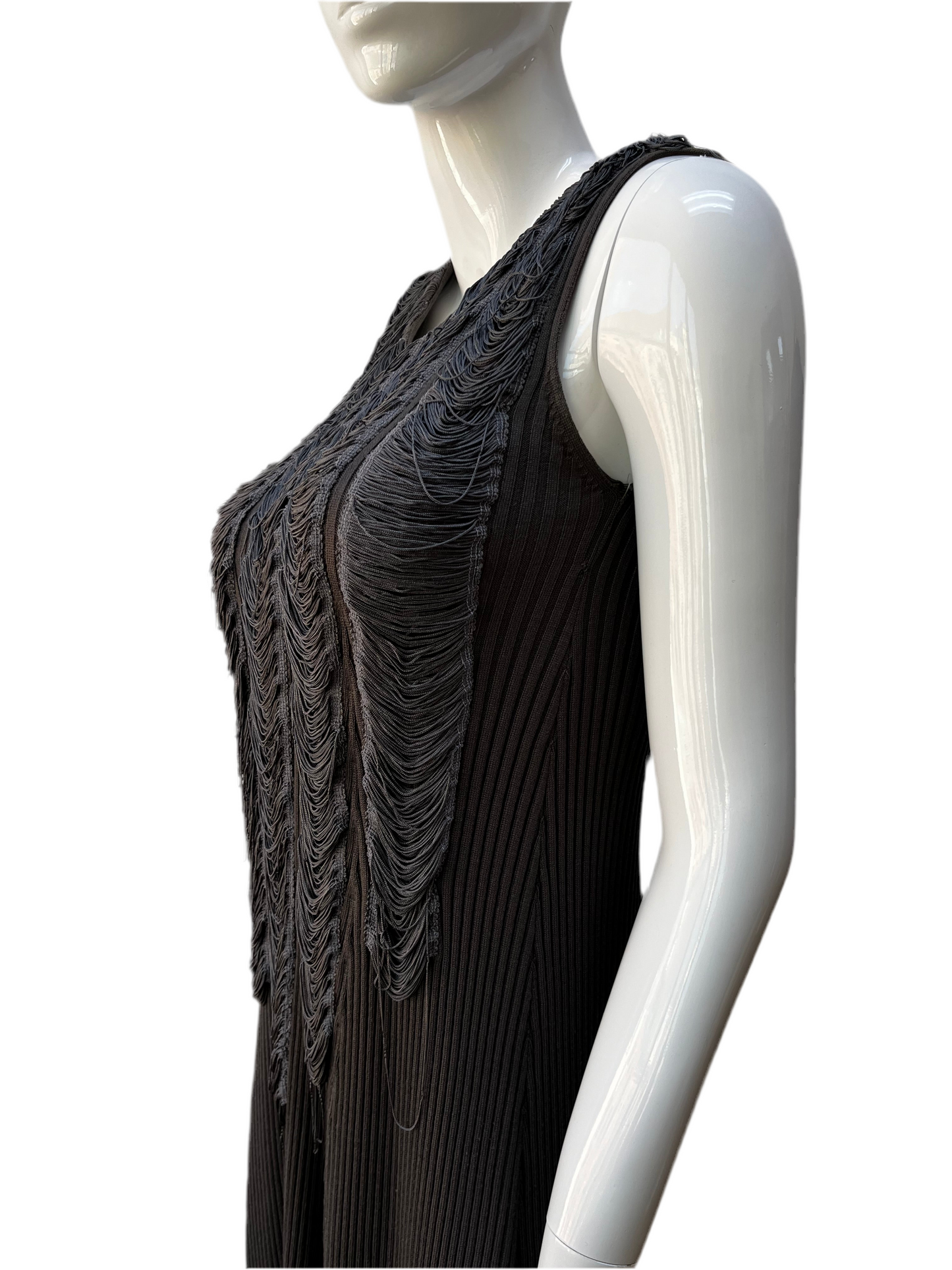 Jean Paul Gaultier Curtain Fringe Knit Dress