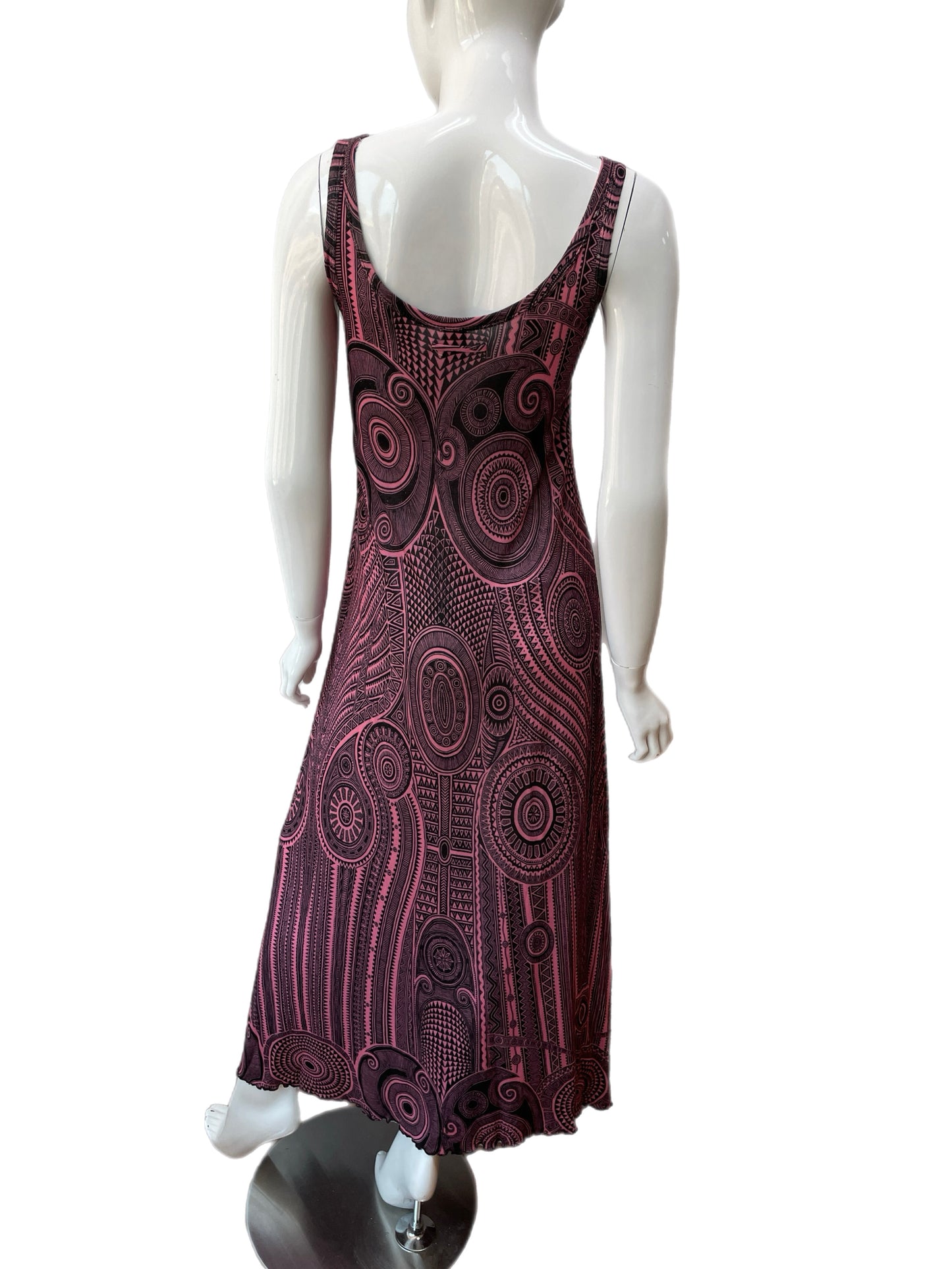 Jean Paul Gaultier Soleil Tribal Tattoo Print Tank Dress