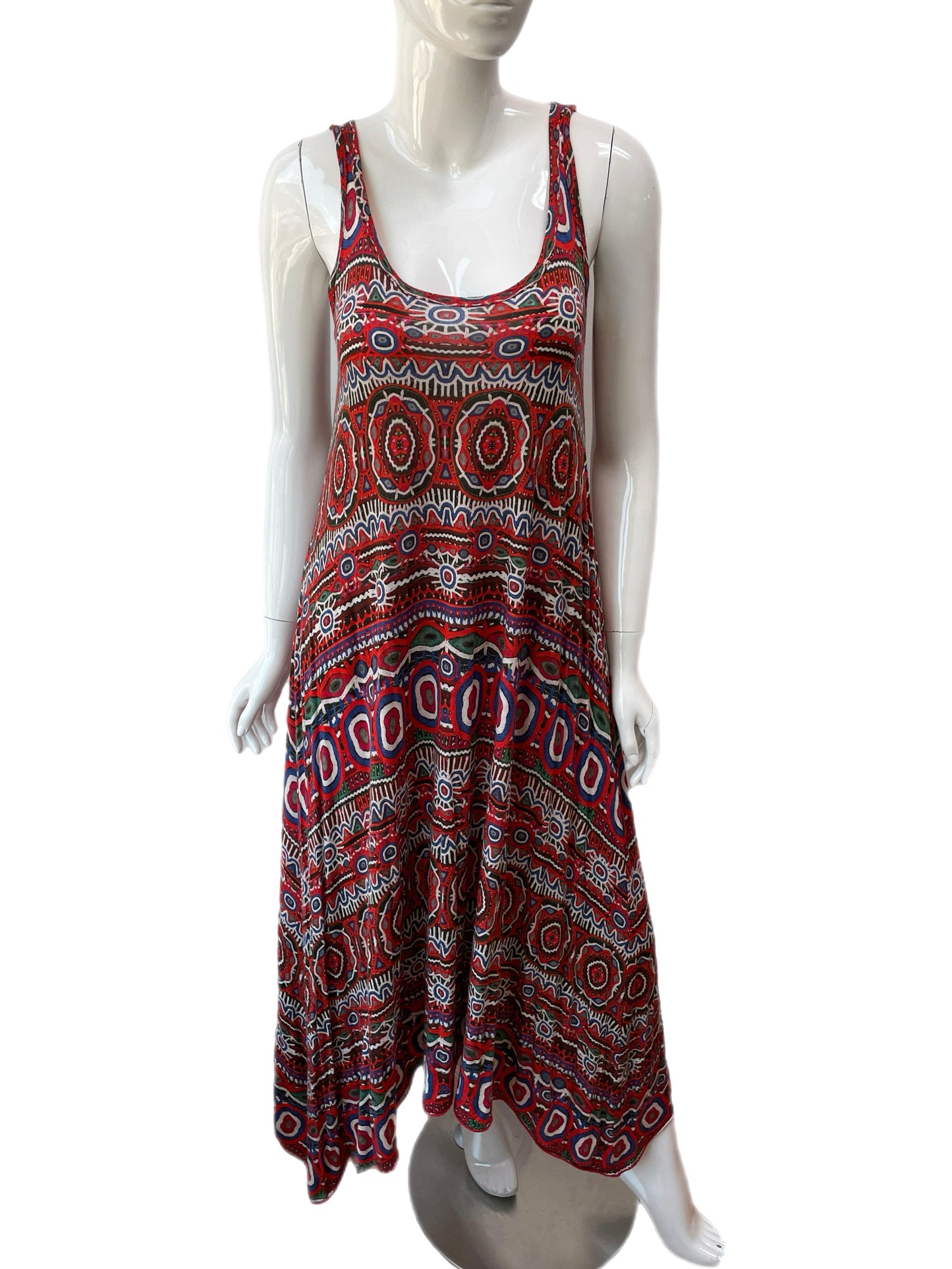 Jean Paul Gaultier Soleil Psychedelic Tribal Print Tank Dress