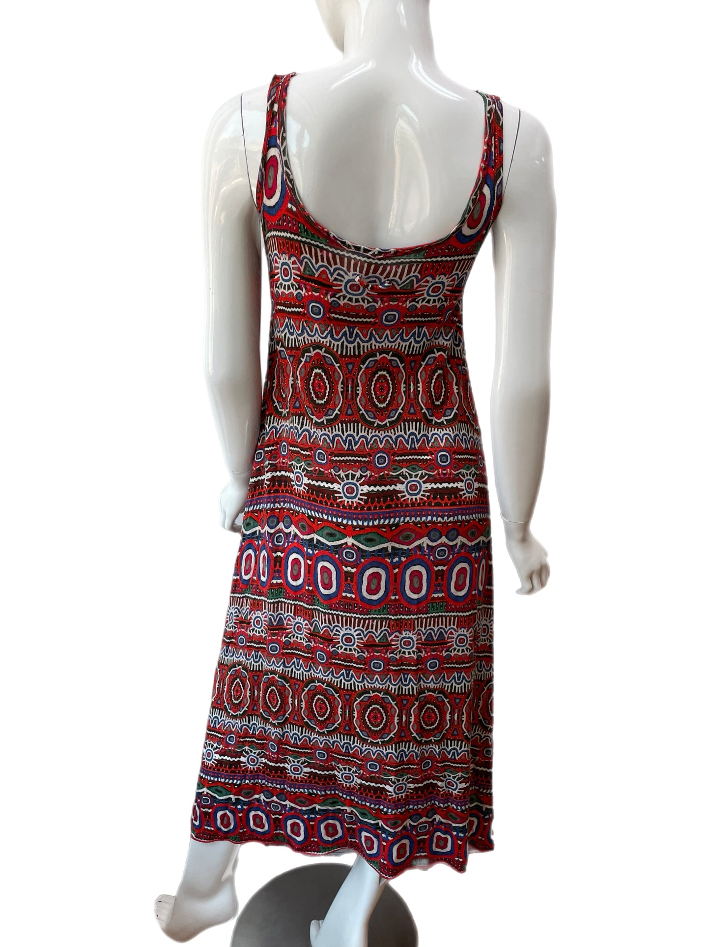 Jean Paul Gaultier Soleil Psychedelic Tribal Print Tank Dress