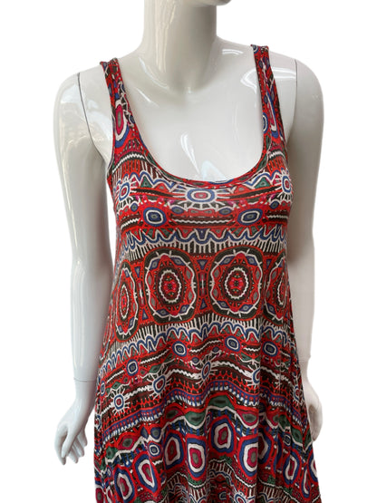 Jean Paul Gaultier Soleil Psychedelic Tribal Print Tank Dress