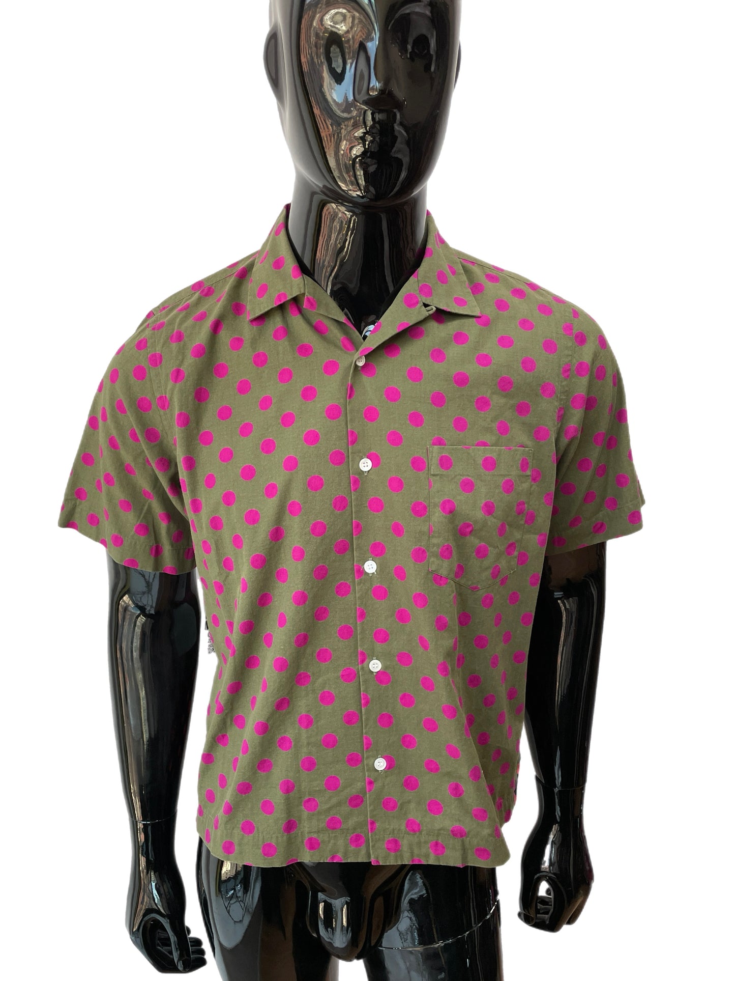 Comme Des Garçons Homme Plus Two Tone Polka Dot Shirt