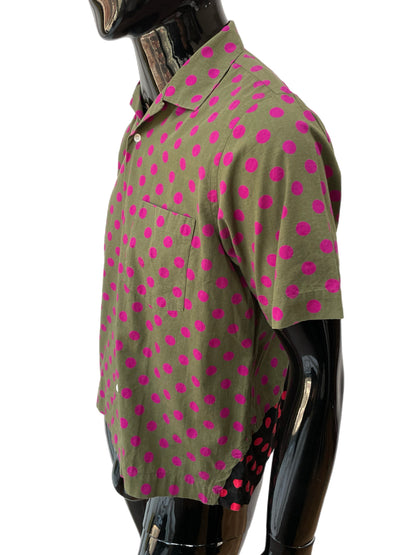 Comme Des Garçons Homme Plus Two Tone Polka Dot Shirt