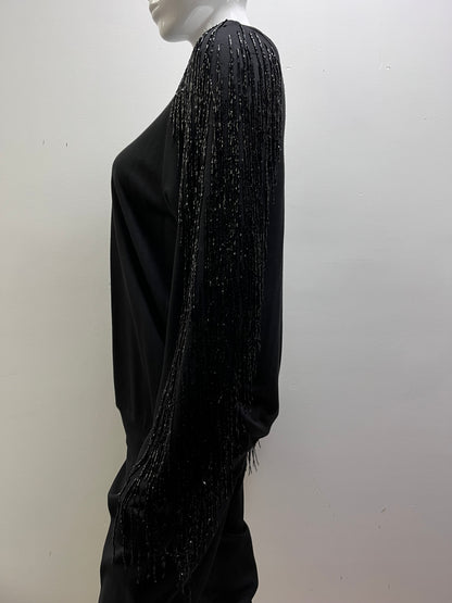 Margiela Fringe Beaded Sweatshirt