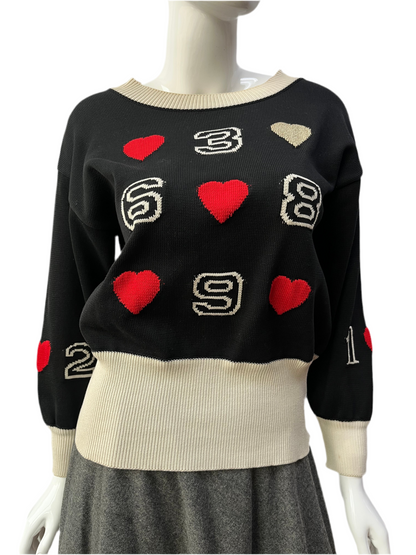 1990’s Escada Casino Hearts Sweater