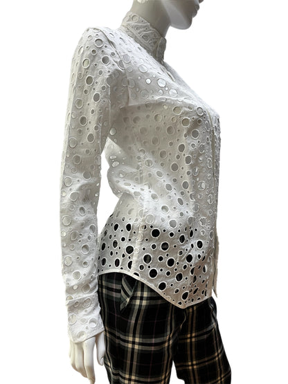 Yohji Yamamoto Polka Dot Holes Button-Up