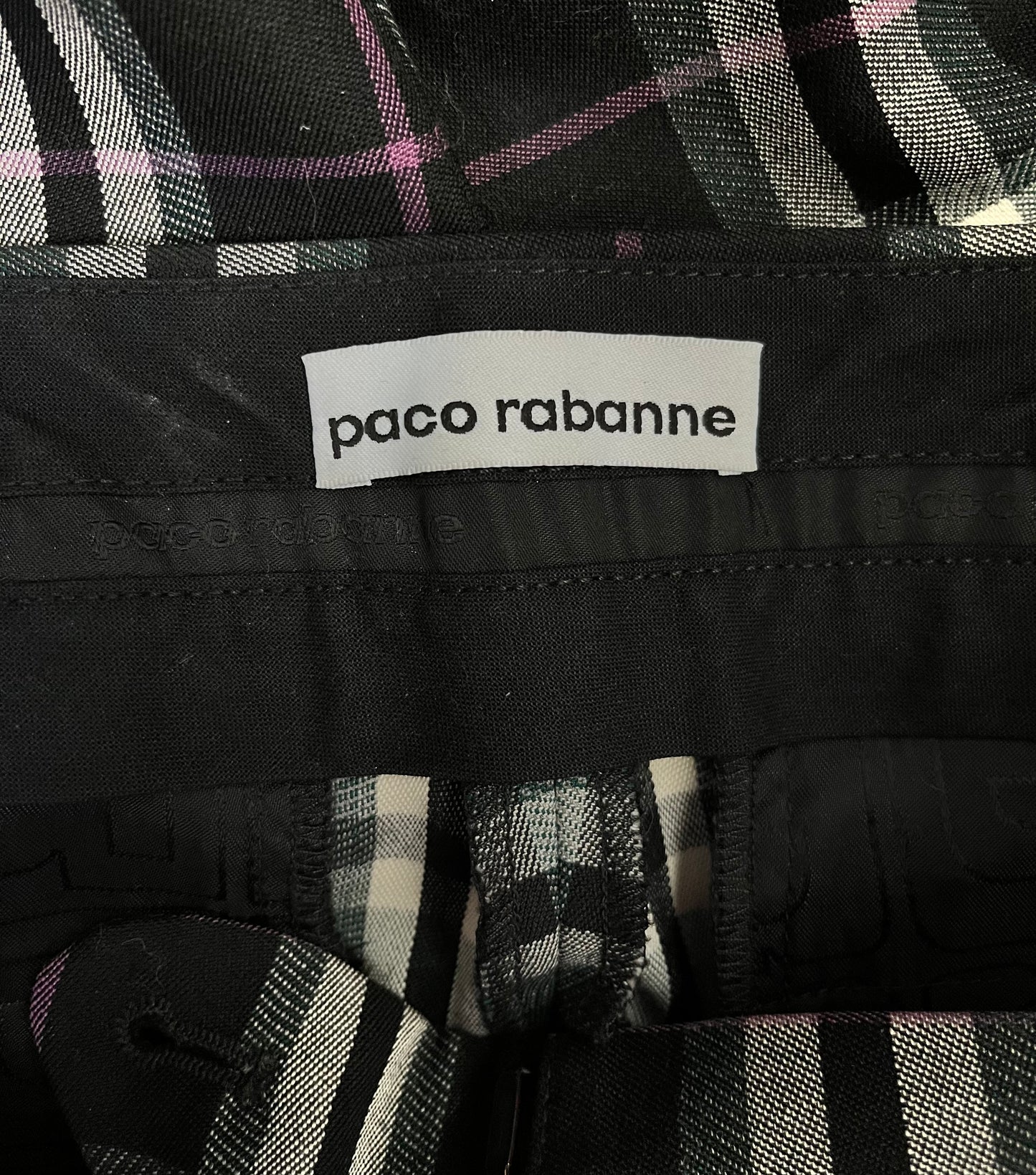 Paco Rabanne Tartan Trousers