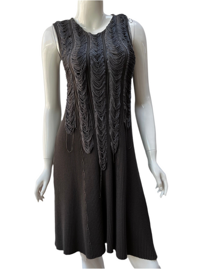 Jean Paul Gaultier Curtain Fringe Knit Dress