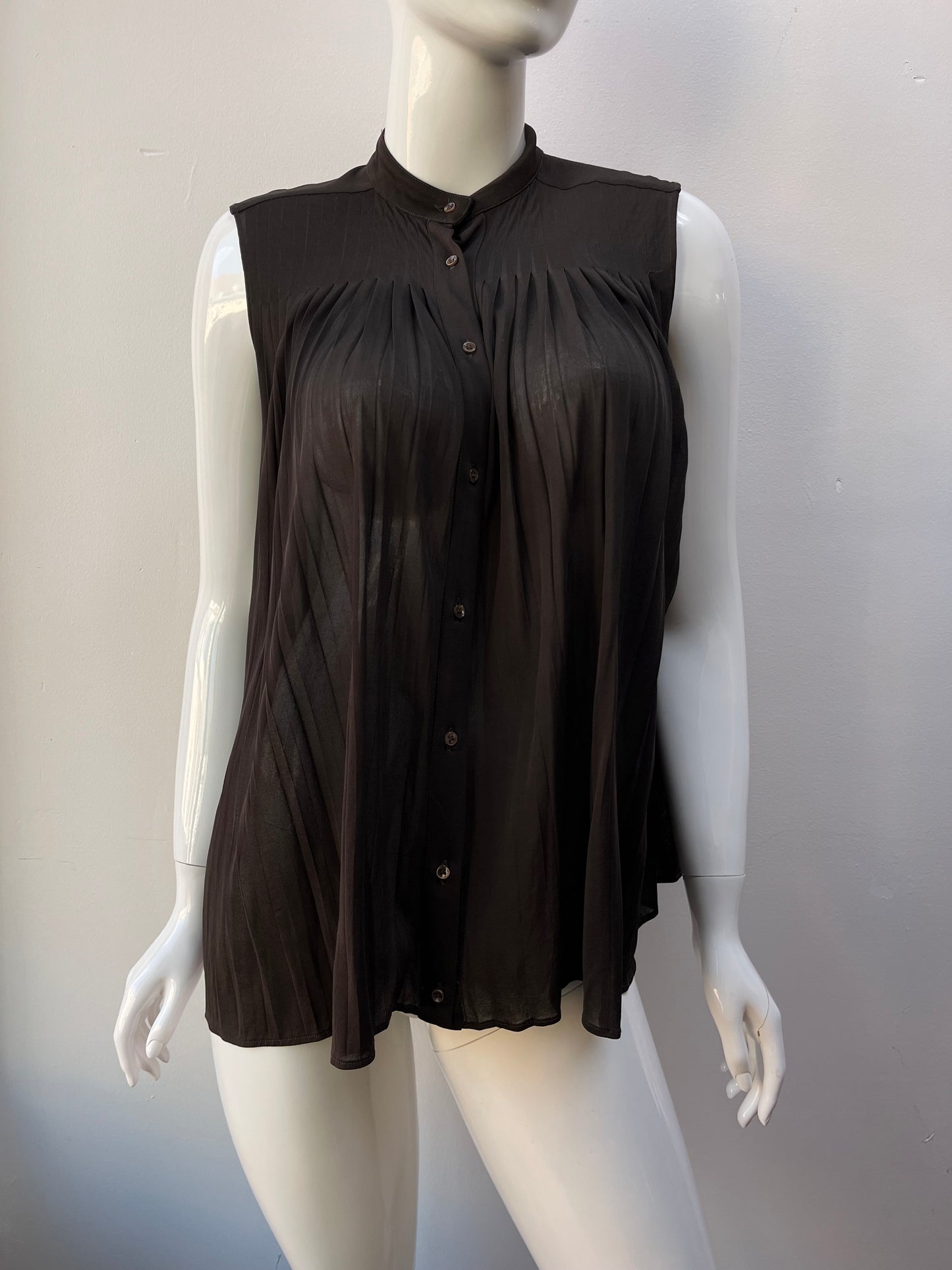 Maison Martin Margiela Pleated Cacao Top