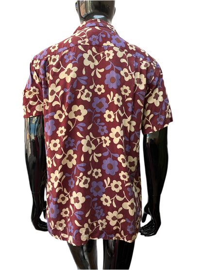 90’s Monsieur Nicole Floral Camp Shirt