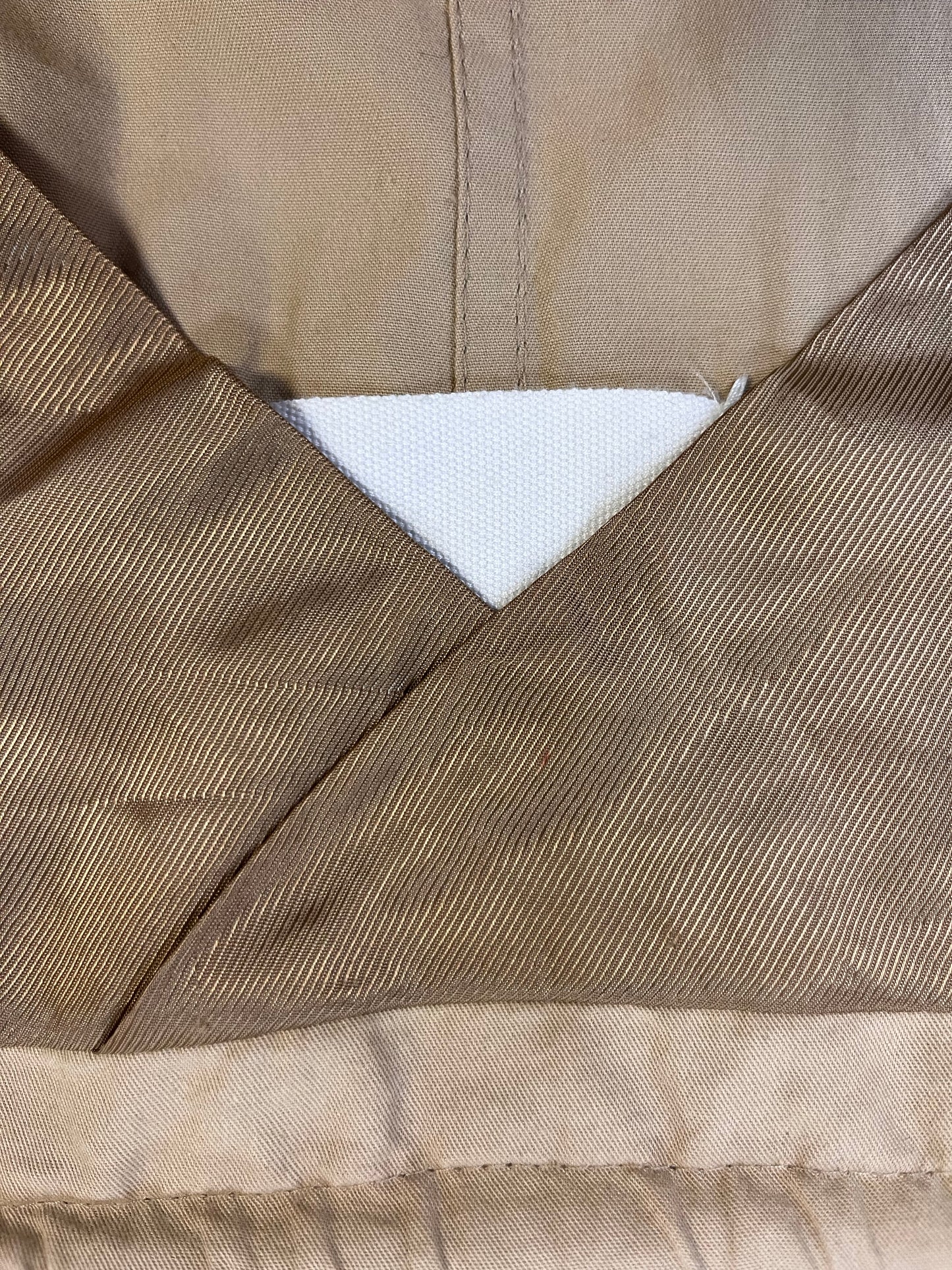 Margiela Drawstring Harness Collar Khaki Trench Coat