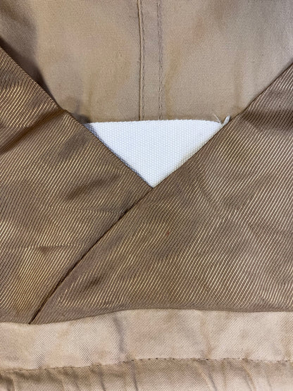 Margiela Drawstring Harness Collar Khaki Trench Coat