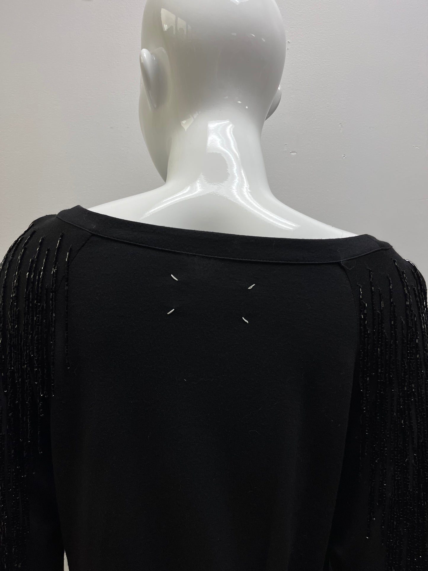 Margiela Fringe Beaded Sweatshirt