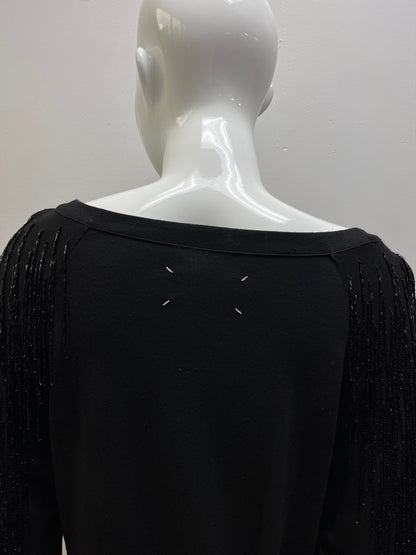 Margiela Fringe Beaded Sweatshirt