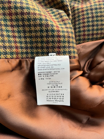 Margiela Blood Orange Faux Fur Bomber Jacket