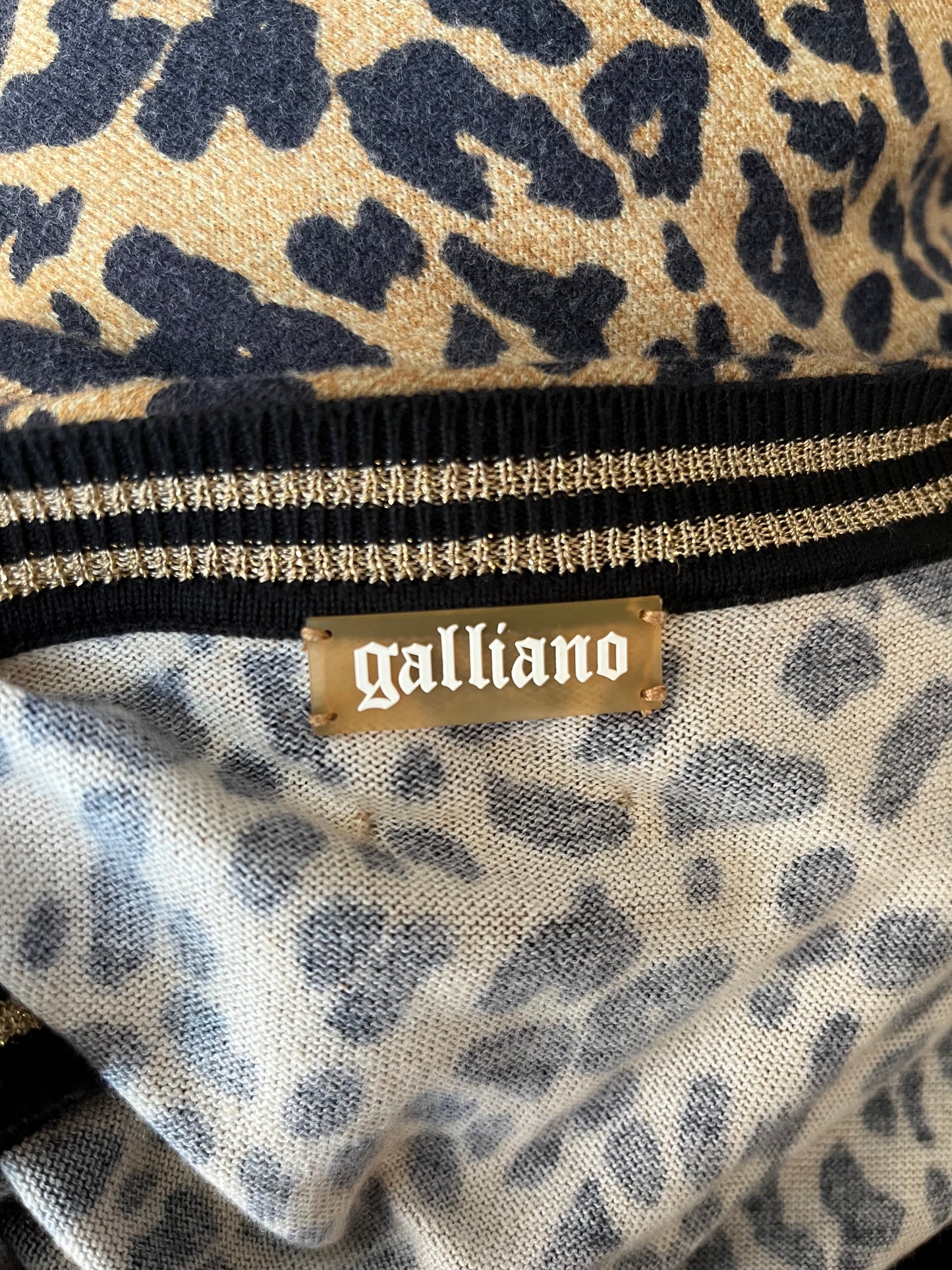 Galliano Leopard Sleeveless Dress