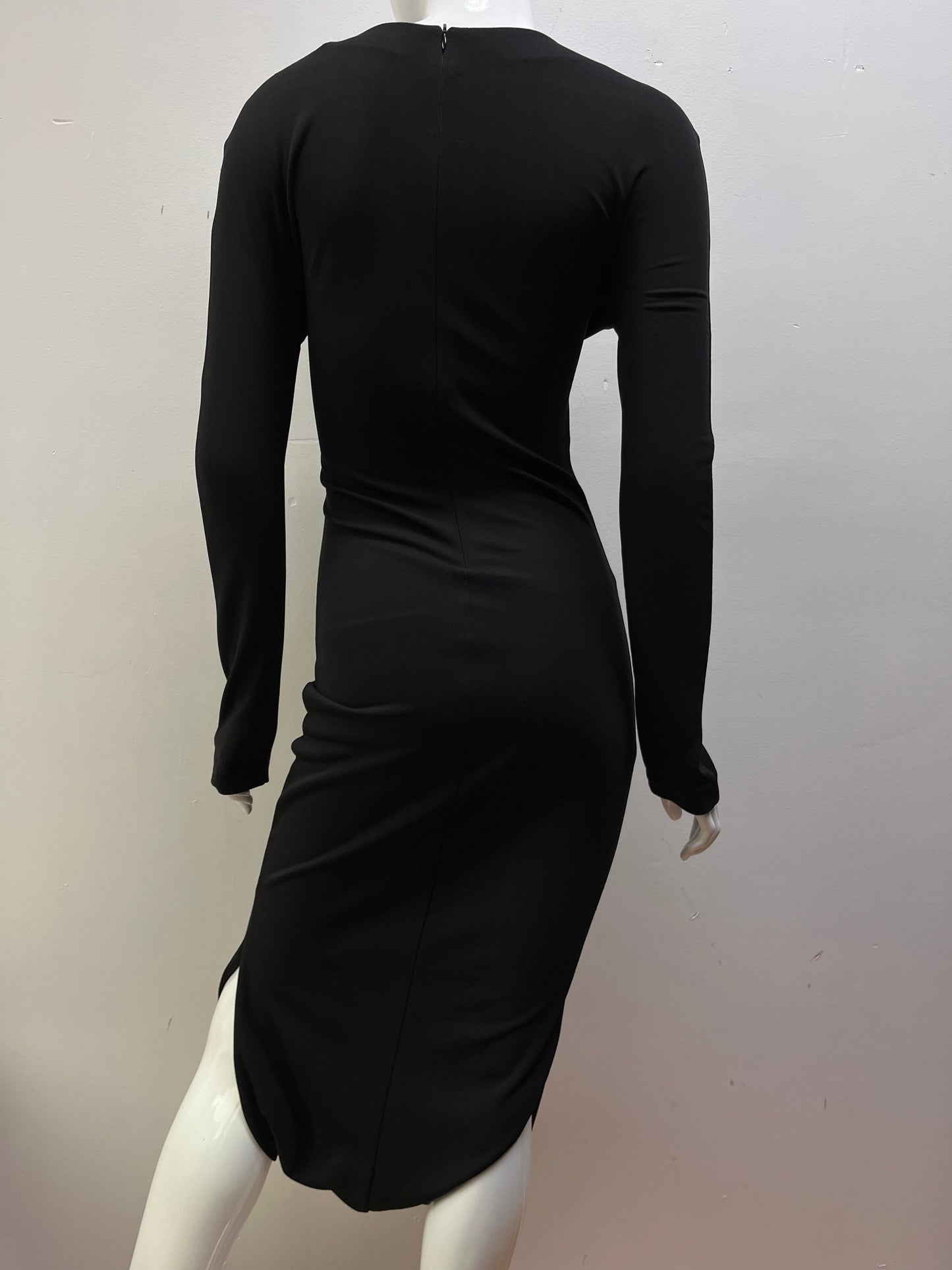 Margiela Long Sleeve V-Neck Tabi Dress