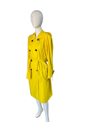 1990’s Escada Canary Belted Trench Coat