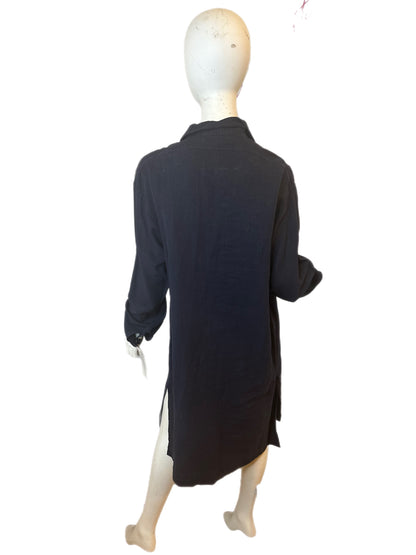 45RPM Indigo linen Smock Dress