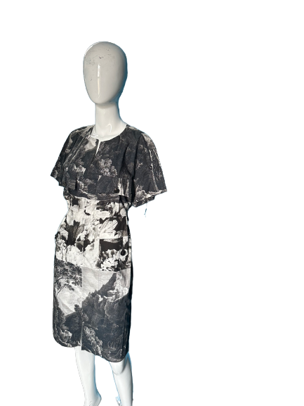 Dries Van Noten Waist Tie Photo Print Dress