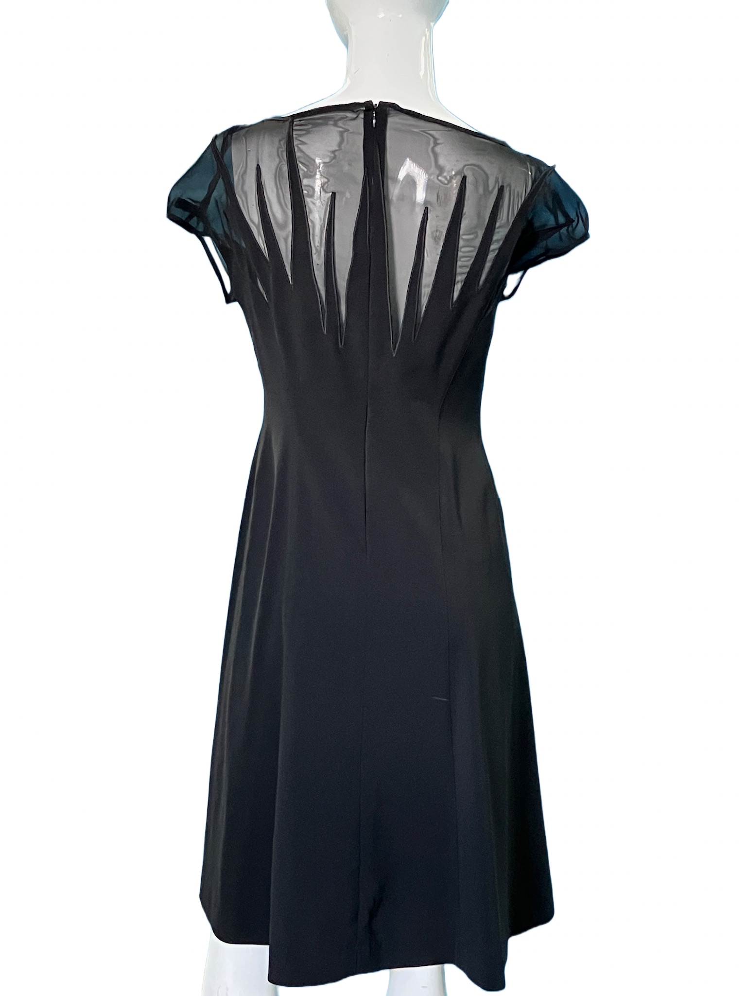 mugler cut out dress Thierry Mugler Black Lace Cutouts Minidress