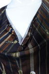 Jean Paul Gaultier femme 2010’s zipper print Cowl Neck Top