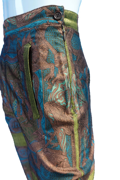 Jean Paul Gaultier rare A/W 1994 Dragon Jacquard Pants