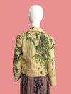 Issey Miyake Linen Silk Bamboo Print Jacket