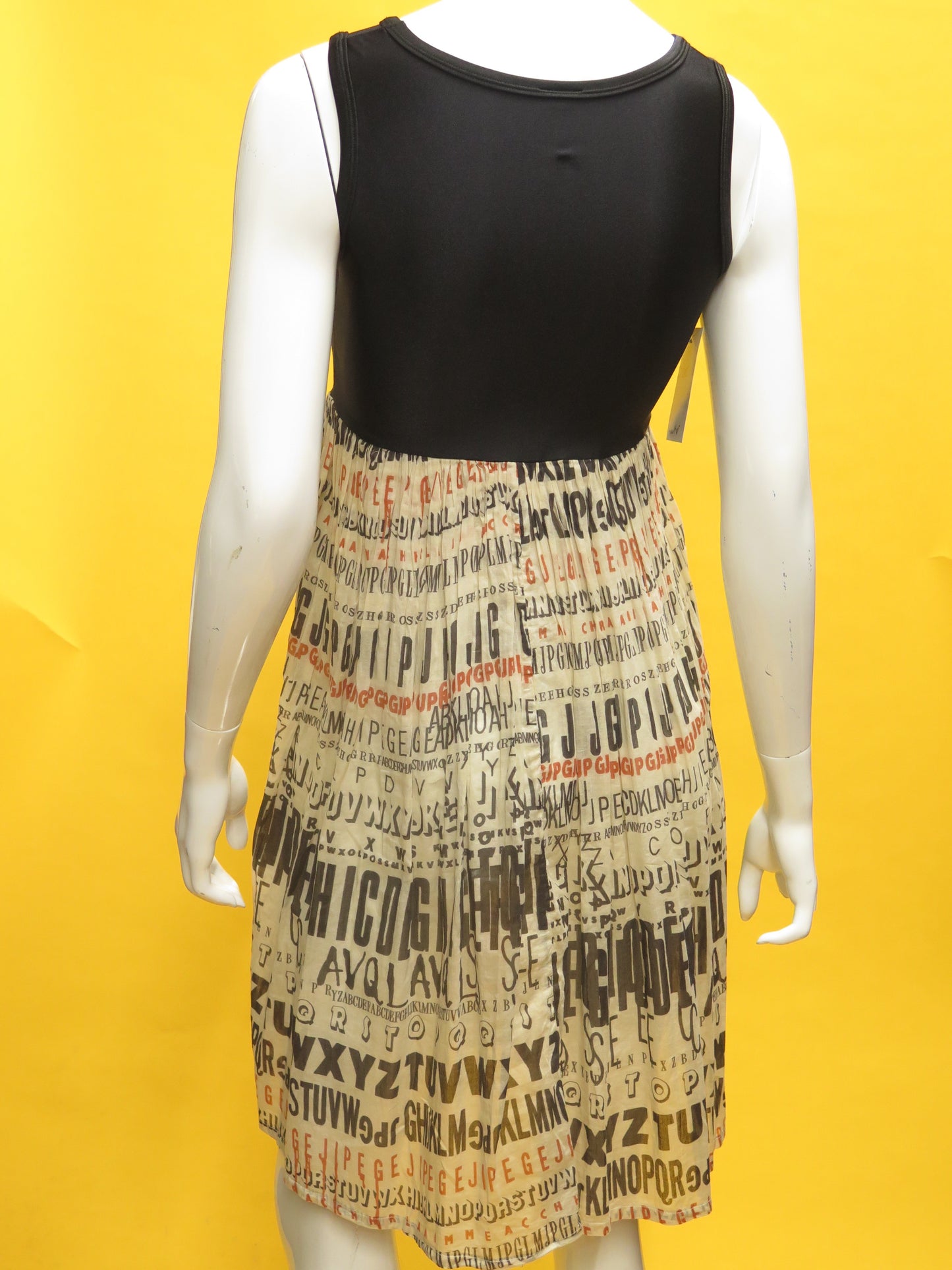 Jean Paul Gaultier JPG Jeans alphabets Tunic Dress