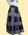 1970’s Pleated Navy Bandana Skirt