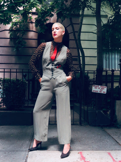 1990’s Jean Paul Gaultier Trompe l’oeil Jumpsuit