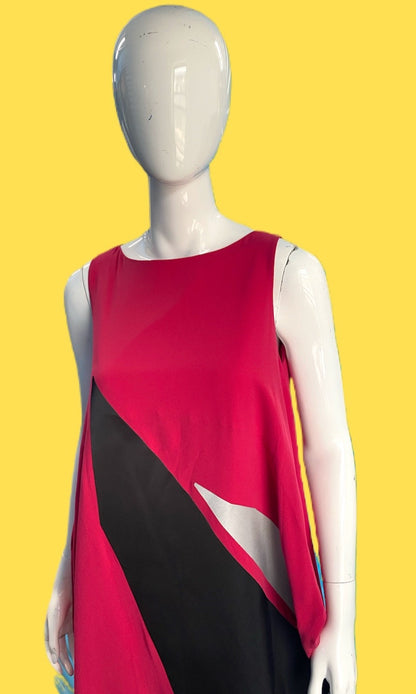 Issey Miyake Geometric appliqué Shift Dress