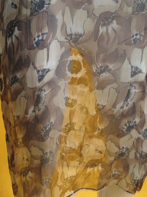 1990s Prada Sheer Floral Silk Slip Dress