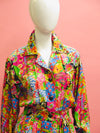 1980’s Nina Ricci Floral Blouson Dress