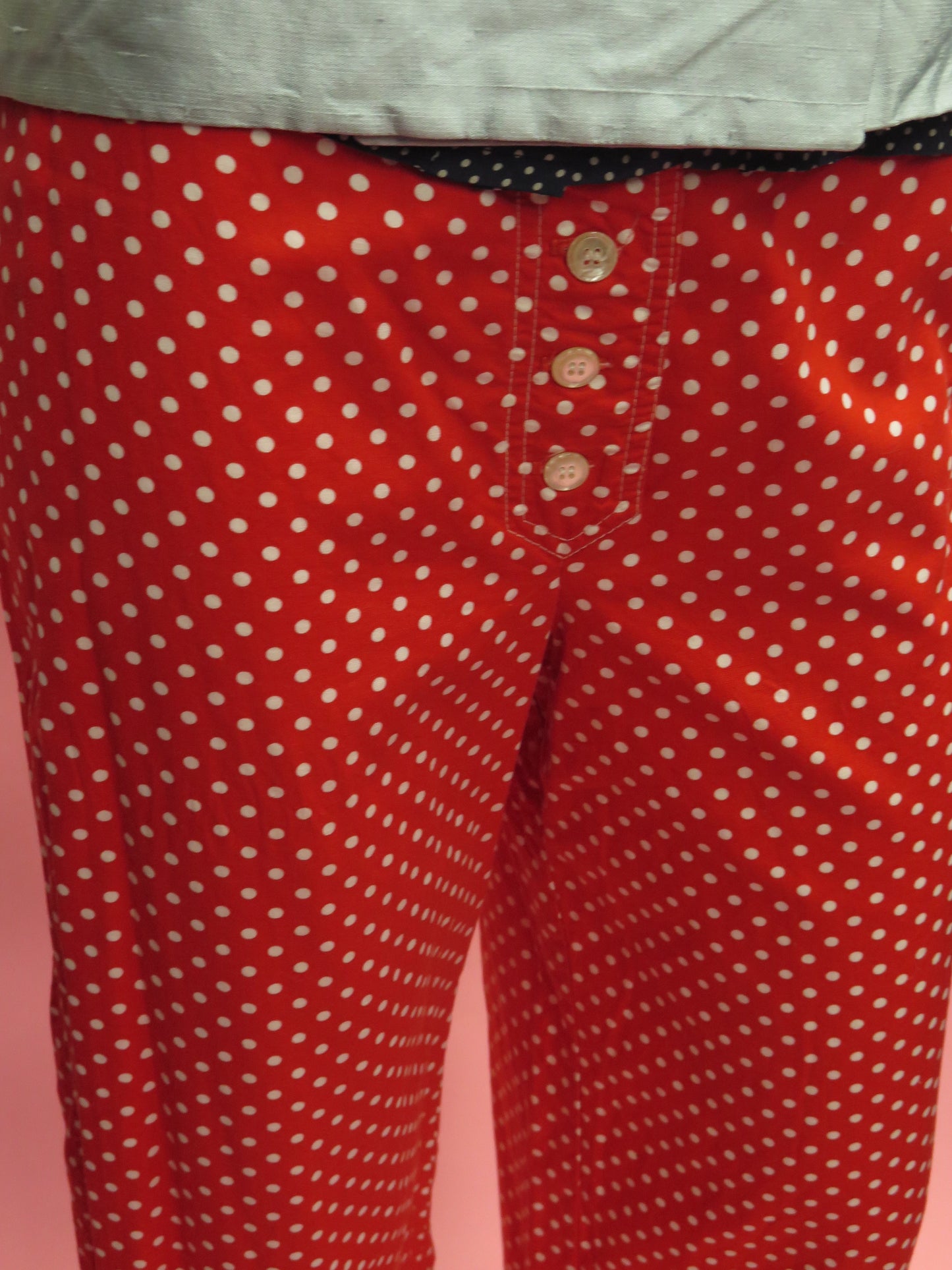 1970’s Geoffrey Beene Polka Dot Wide Leg Pants