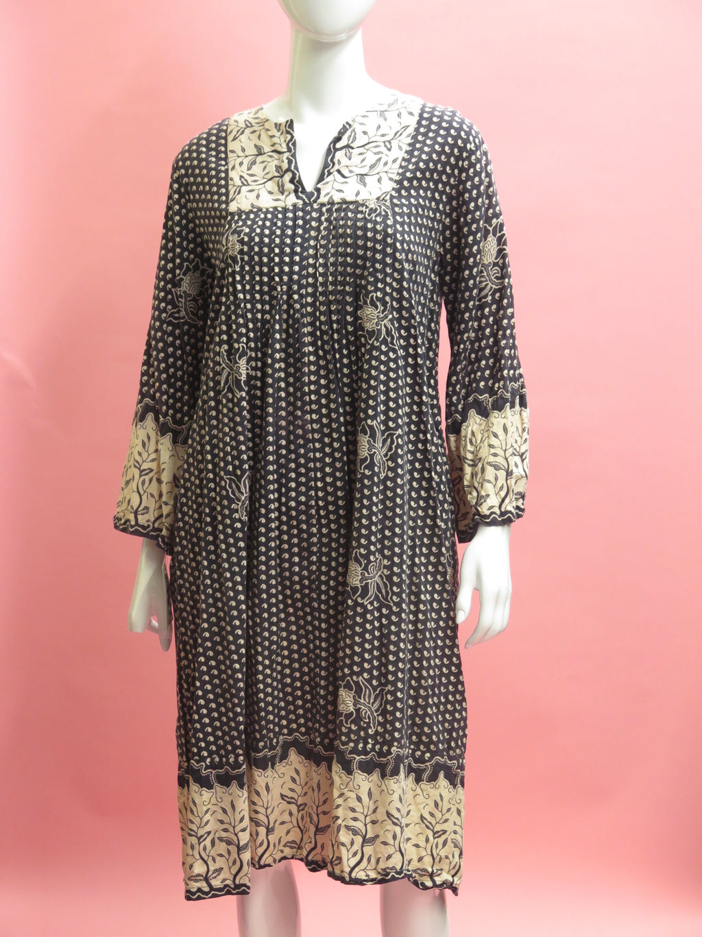 1970’s Ramona Rull India Cotton Smock Dress