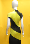 1990’s Alexander Mcqueen A-symmetrical Bumble Bee Dress