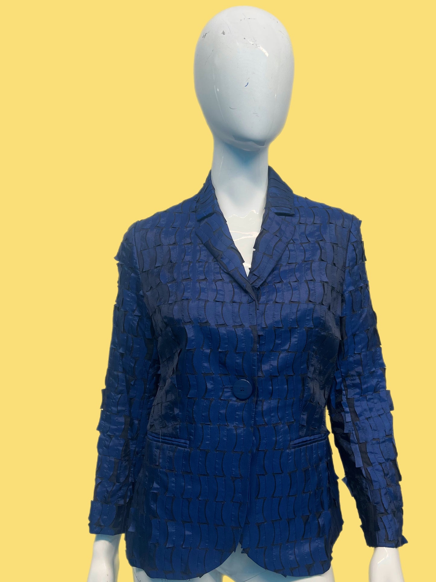 1990’s Krizia Blue Confetti Aplique Blazer