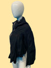 Comme Des Garçons Tricot 2004 Boiled Wool A-Symetrical Zip Front Sweater