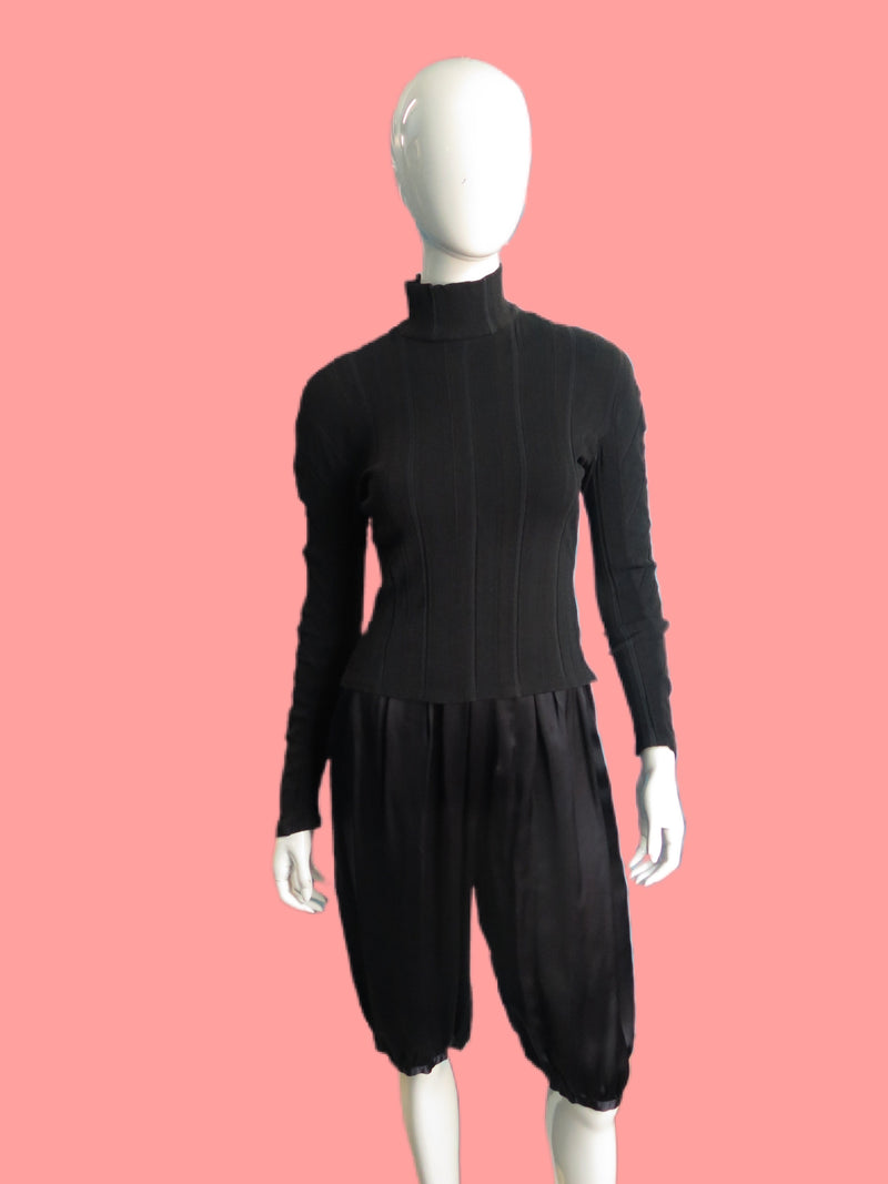 1990’s John Galliano Ribbed Pullover Turtleneck Top