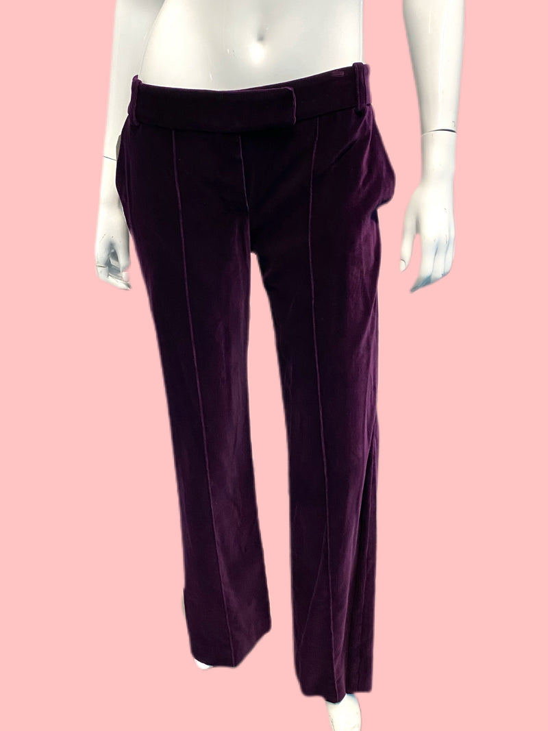 Chloe x Stella McCartney Eggplant Velvet Pants