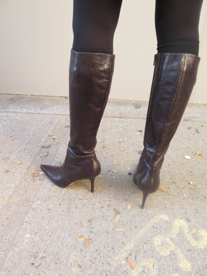 1990’s Isaac Mizrahi chocolate Brown boots